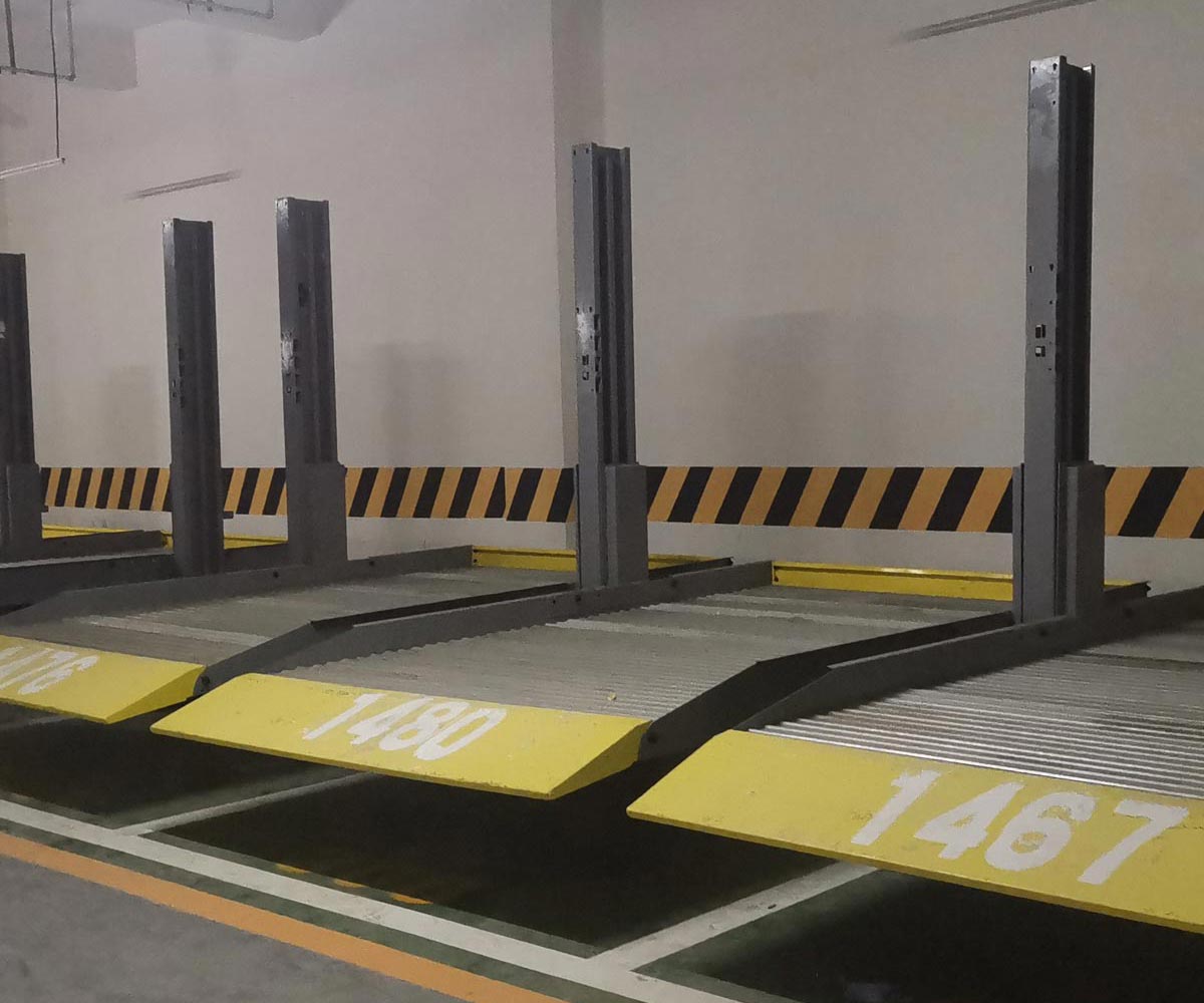 武威四柱升降式機械式停車庫安裝