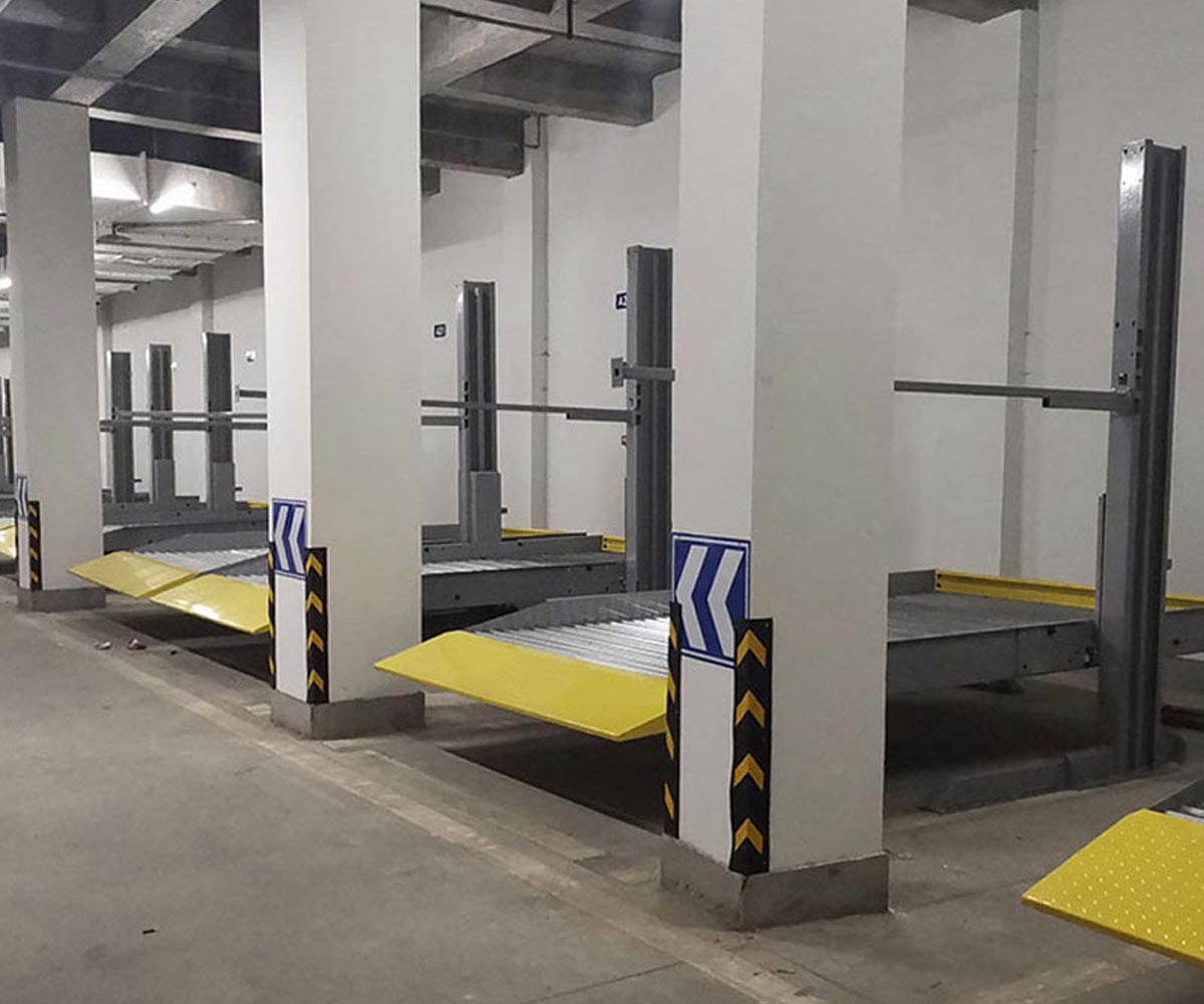 武威雙柱升降式立體車庫安裝