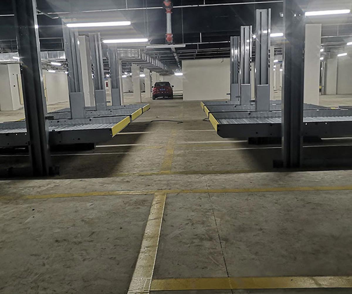 肅南二層升降式機械停車庫改造