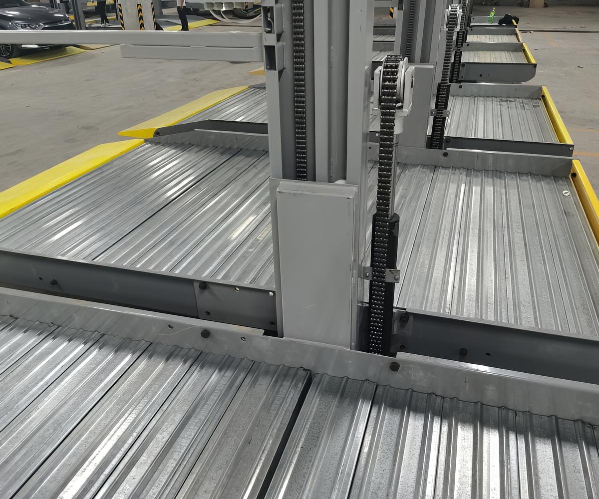 六層升降橫移立體車位的空間利用率